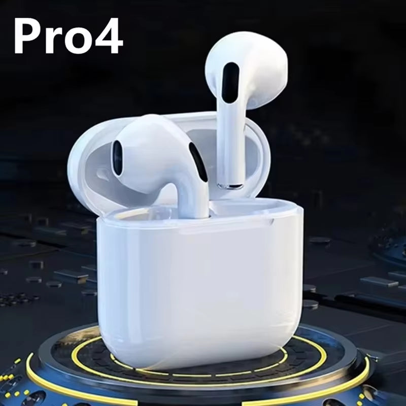 Pro4 TWS Bluetooth Earphones 9D Stereo Wireless Headphones Inear Hifi Earbuds Handsfree Headset with Microphone for Xiaomi