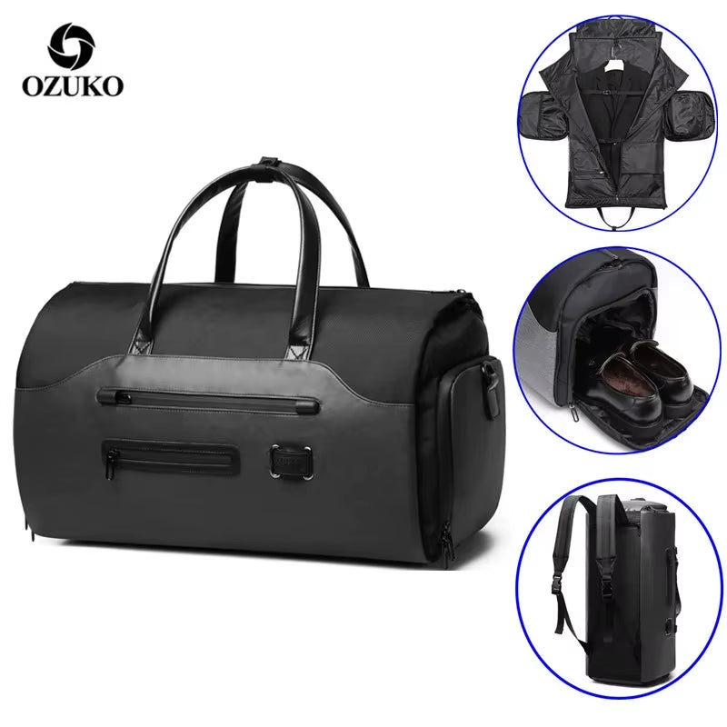 Garment Bag Multifunction Men Suit Storage Large Capacity Luggage Handbag Male Waterproof Travel Duffel Bag Shoes Pocket