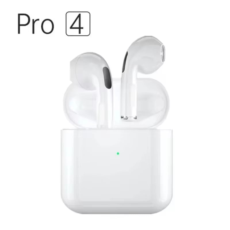 Pro4 TWS Bluetooth Earphones 9D Stereo Wireless Headphones Inear Hifi Earbuds Handsfree Headset with Microphone for Xiaomi