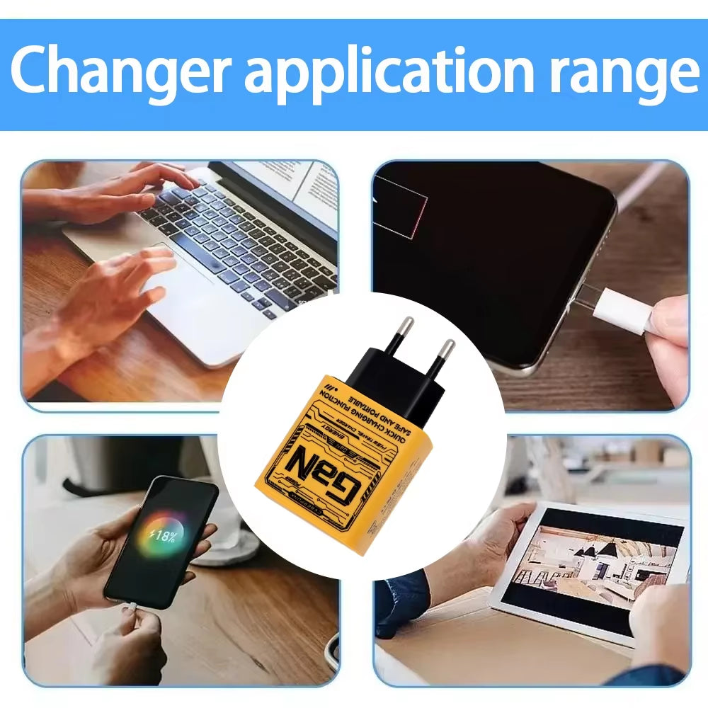 Xiaomi 145W Fast Phones Charger PD USB Charger Quick Charge Adapter for Iphone Samsung Huawei 3 Ports EU/US/UK Plug Wall Adapter