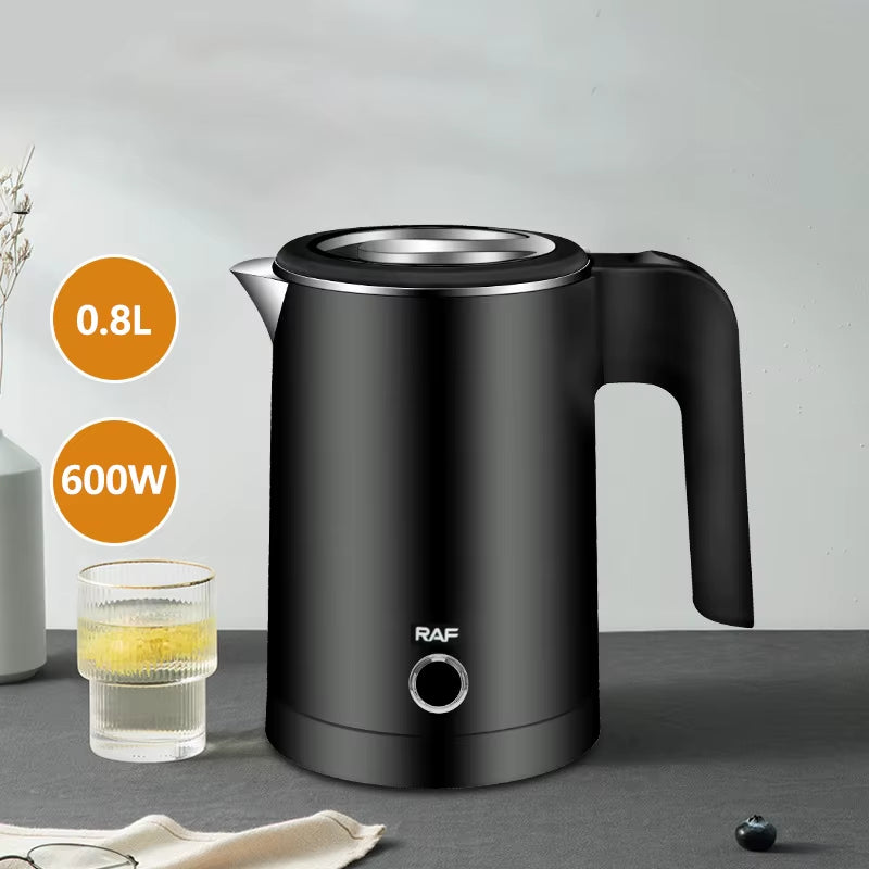 Travel Electric Kettle Tea Coffee 0.8L Stainless Steel Portable Water Boiler Pot for Hotel Family Trip Kitchen Smart Kettle Pot