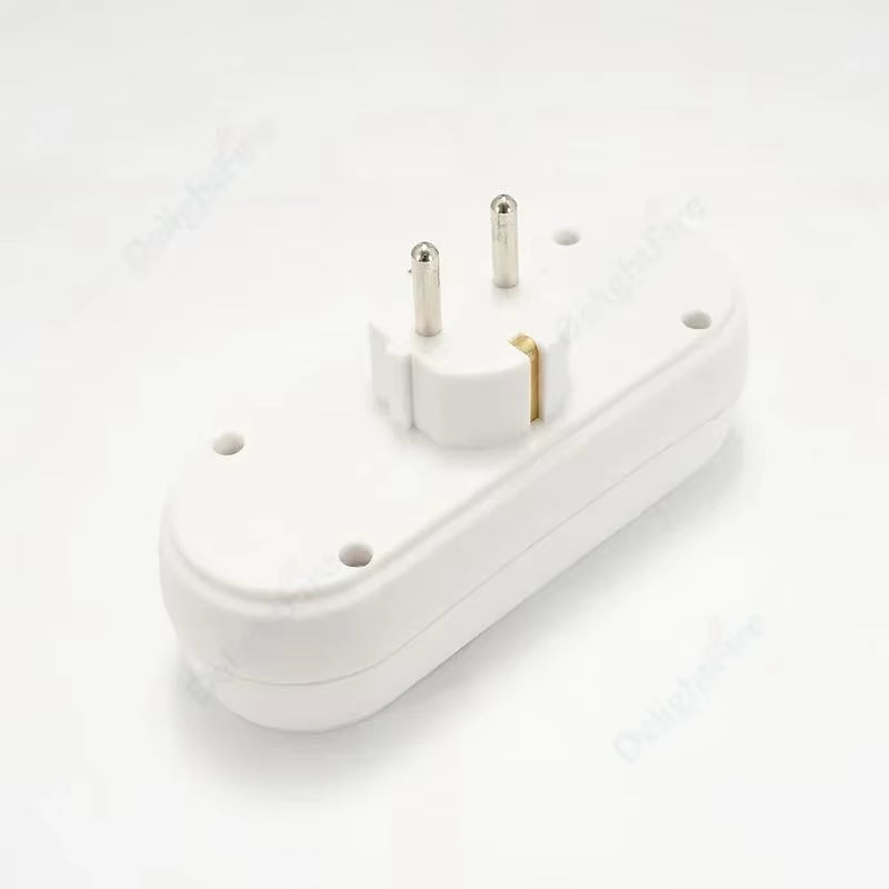 EU Plug Multiple Power Adapter Outlet European Standard 1 to 1/2/3 Way Multi-Plug Euro Converter Adaptor Electrical Sockets