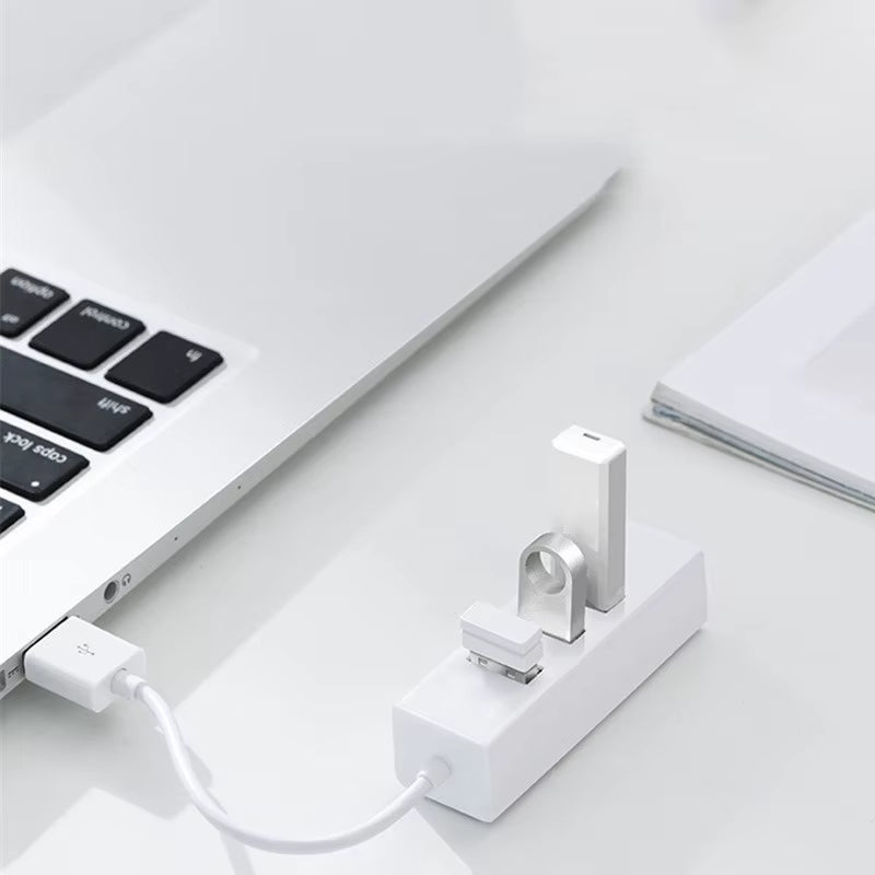 Hub USB Multi 2.0 Hub USB Splitter Power Adapter High Speed 4 Port All in One for PC Windows Computer Accessories