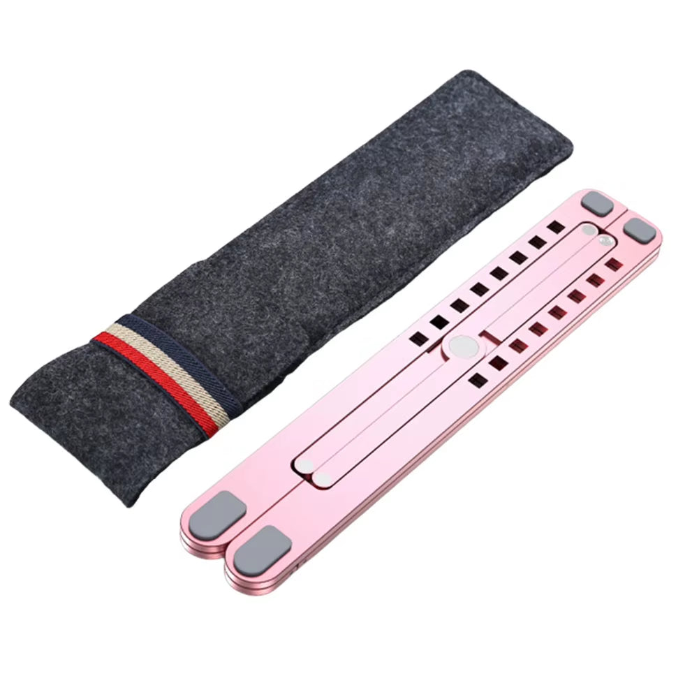 Laptop Holder Riser Foldable Computer Tablet Stand 8 Angles Adjustable Portable Notebook Stand Aluminum Alloy for 11-17.3In