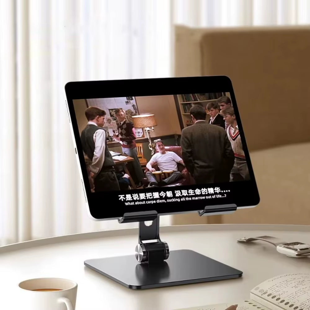 Practical anti Slip Tablet Stand Holder Foldable Adjustable Tablet Bracket Multifunctional 180° Rotating Phone Holder