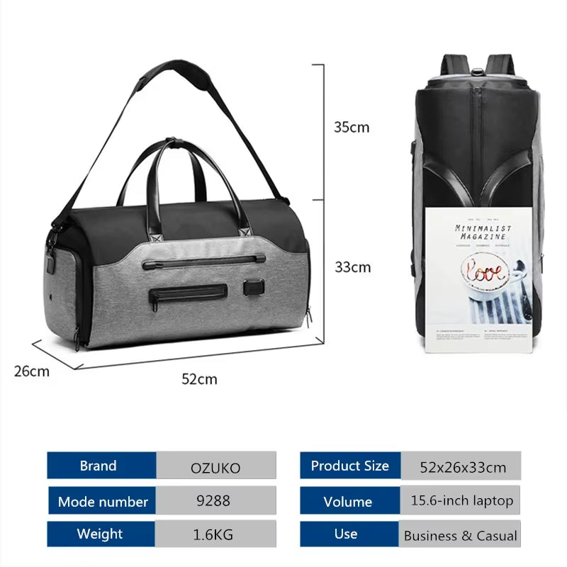Garment Bag Multifunction Men Suit Storage Large Capacity Luggage Handbag Male Waterproof Travel Duffel Bag Shoes Pocket