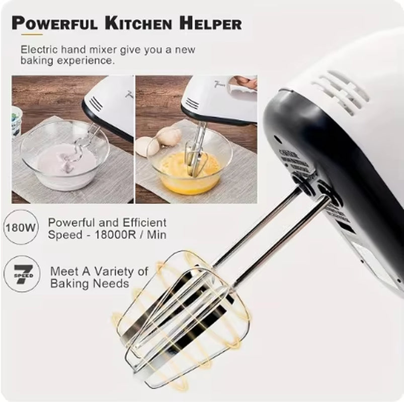 100W Electric Wireless Hand Mixer Kitchen Hand Blender 7 Speeds Portable Electric Food Mixer Hand Stirrer Home Appliances