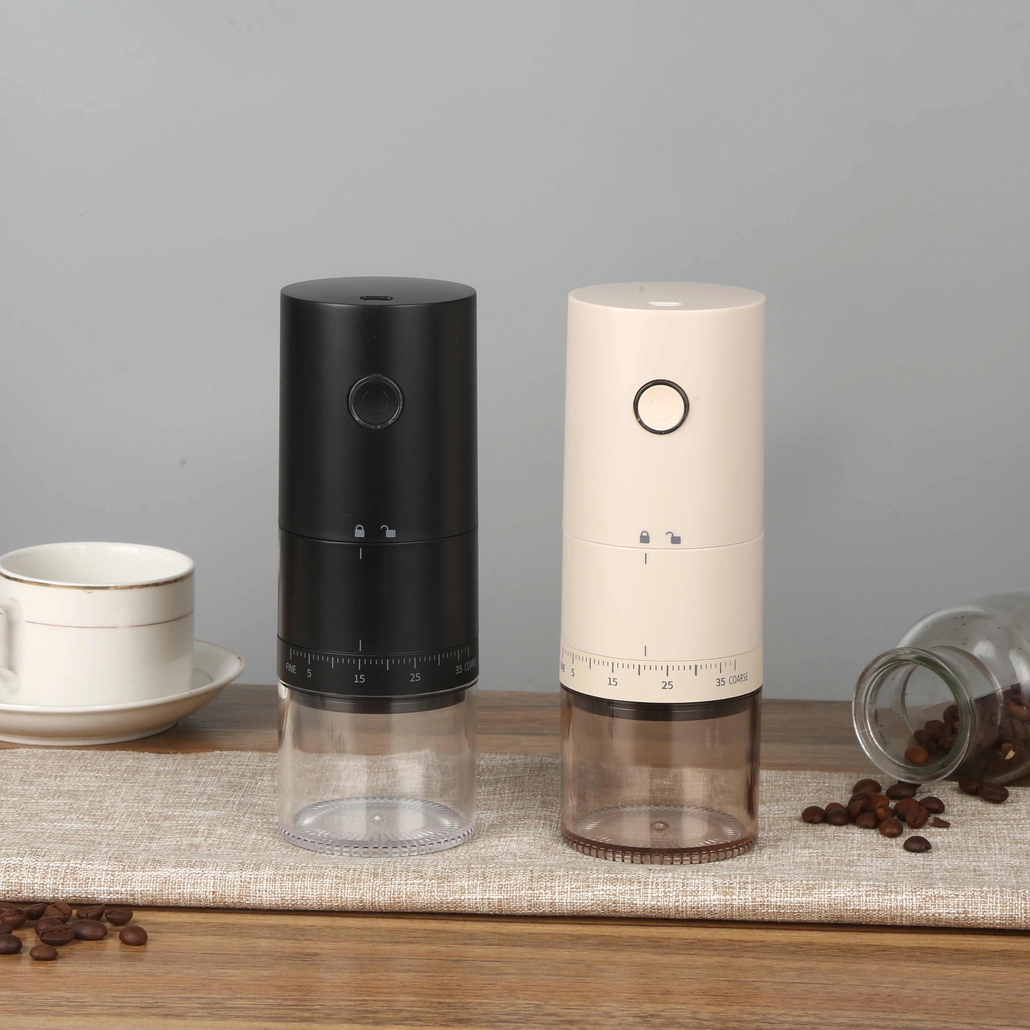 USB Rechargeable Electric Coffee Grinder 1500Mah Mixer Grinder Coffee Bean Grinder Kitchen Accessories