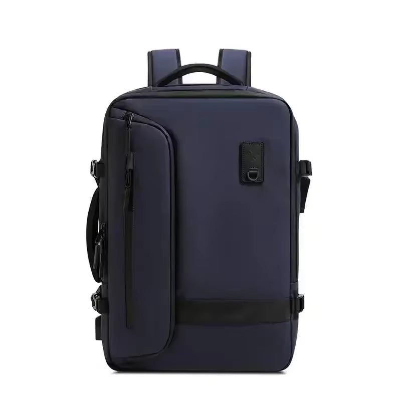 Travel Men Expanded 17.3 Inch Laptop Backpack Vacuum Compression Backpack Carry on Airback Airline Approved Luggage Storage Bag