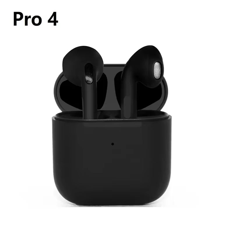 Pro4 TWS Bluetooth Earphones 9D Stereo Wireless Headphones Inear Hifi Earbuds Handsfree Headset with Microphone for Xiaomi