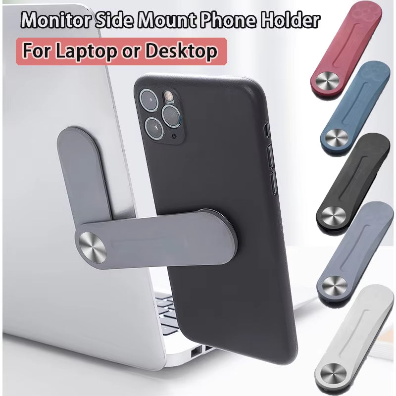 Mount Computer Monitor Expansion Bracket Adjustable Phone Monitor Side Mount for Laptop or Desktop for Smartphone Connect Laptop